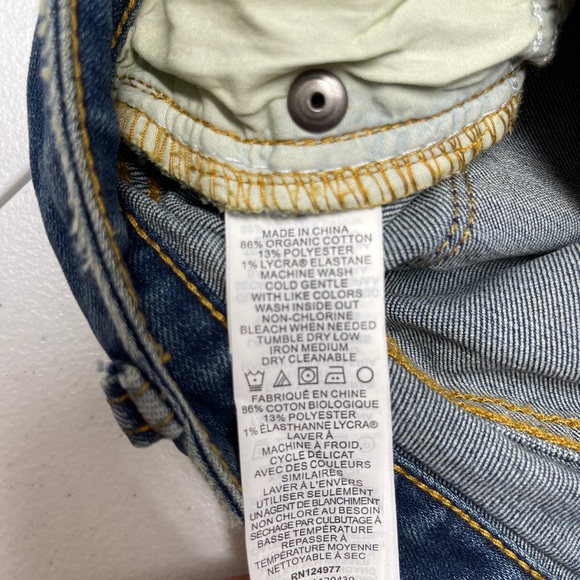 NWT Prana London Jean Shorts Raw Hem Blue Sz 4/27 - Picture 13 of 13